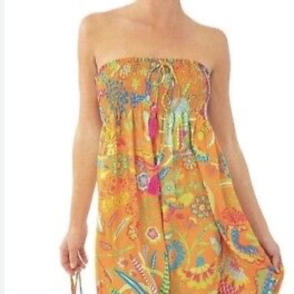 NWT GRETCHEN SCOTT Women's ONE SIZE Haight-Ashbury Orange Skirt Or Dress